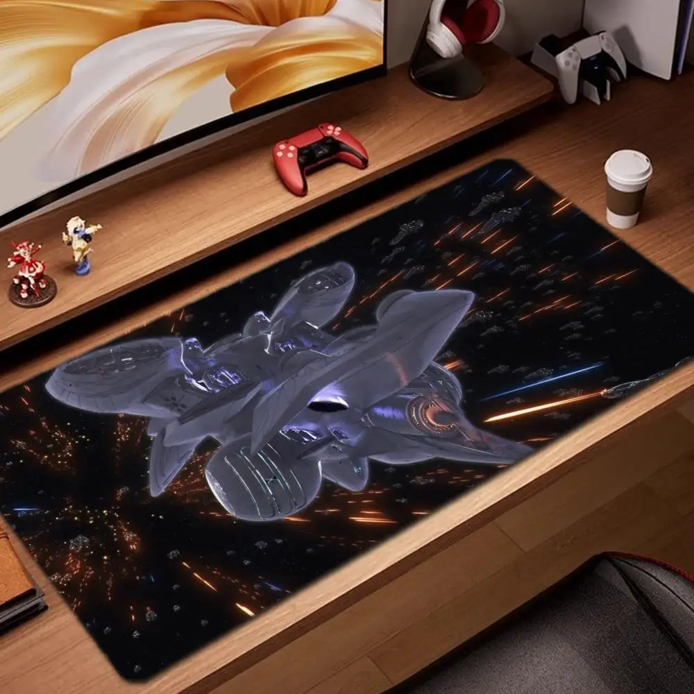 

Коврик для мыши Legend of the GalacticHeroes, игровые аксессуары, коврик для клавиатуры XXL, большой запирающий край, настольный коврик 900X400 мм, игровой коврик для мыши