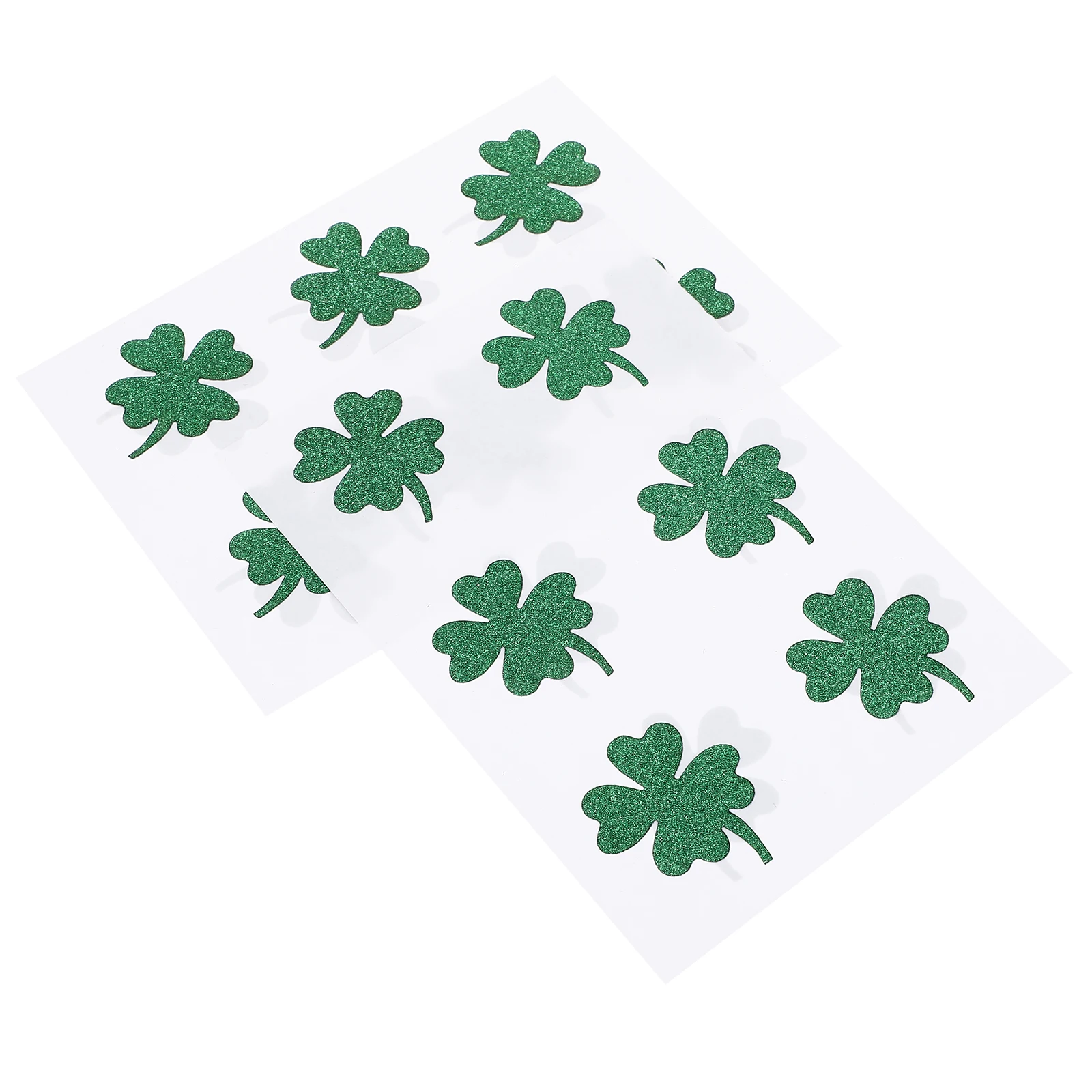 

24 Pcs Four Leaf Clover Decorative Stickers Shamrock Green St Patricks Day Party Supplies Craft Projects Smooth Surfaces