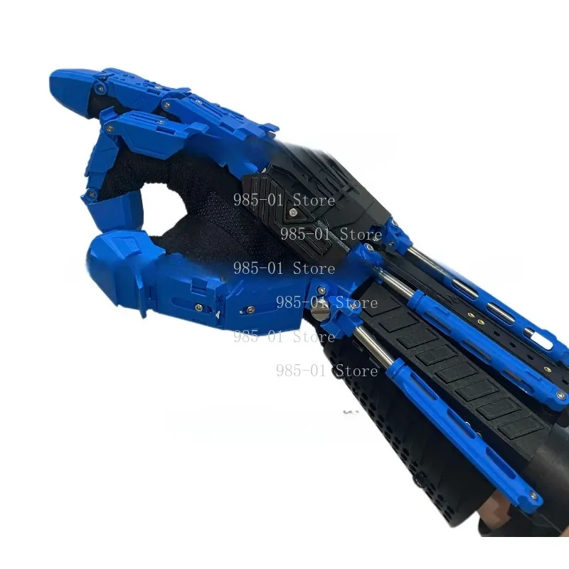 Wearable Mech Arm Cyberpunk Tactical Gloves, Flexible Finger Movement Adult Props for Halloween Role Playing