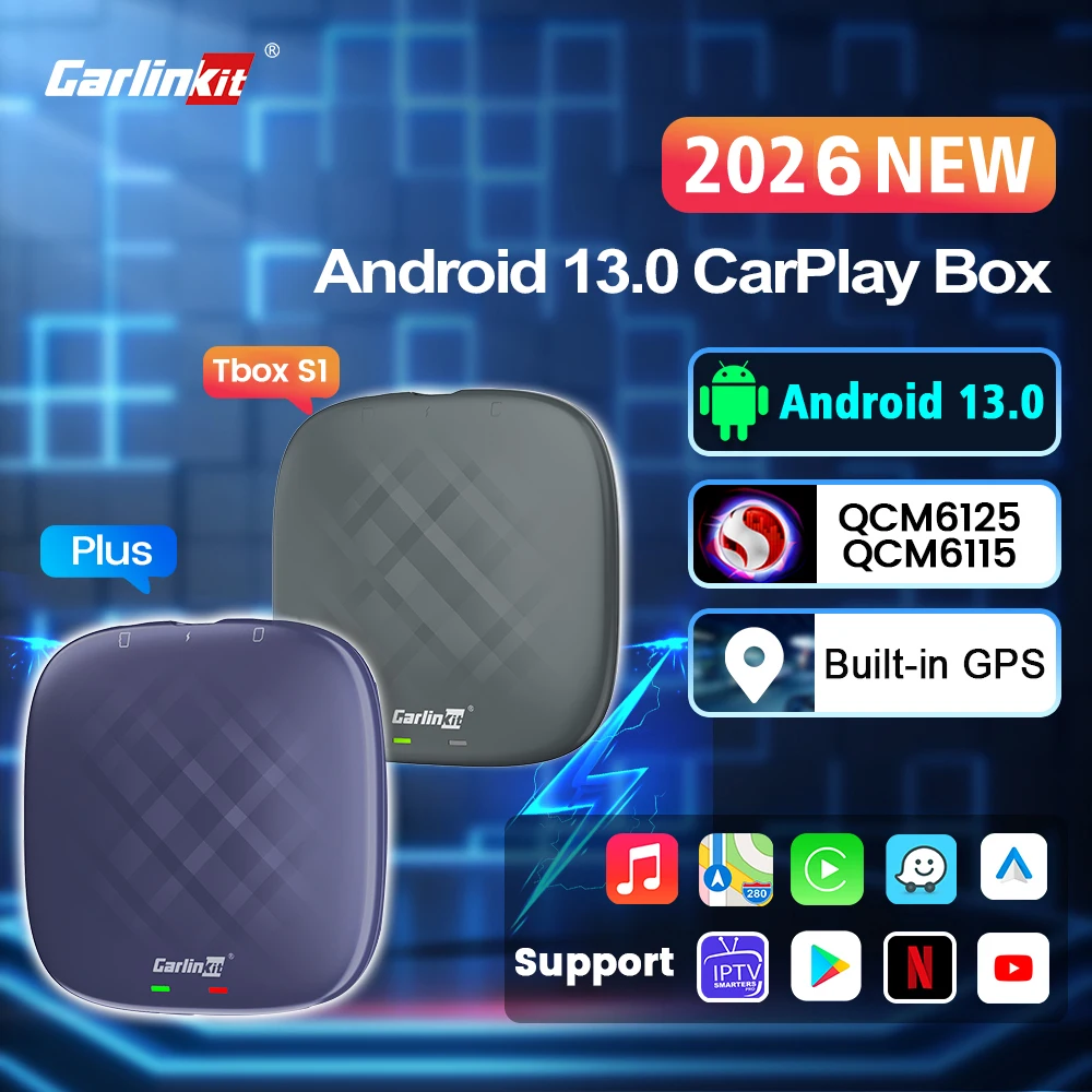 Carlinkit 5 CarPlay Mini Ai Box Wireless CarPlay Wireless Android Auto For Audi Mazda Toyota For Netflix For YouTube 4G LTE GPS