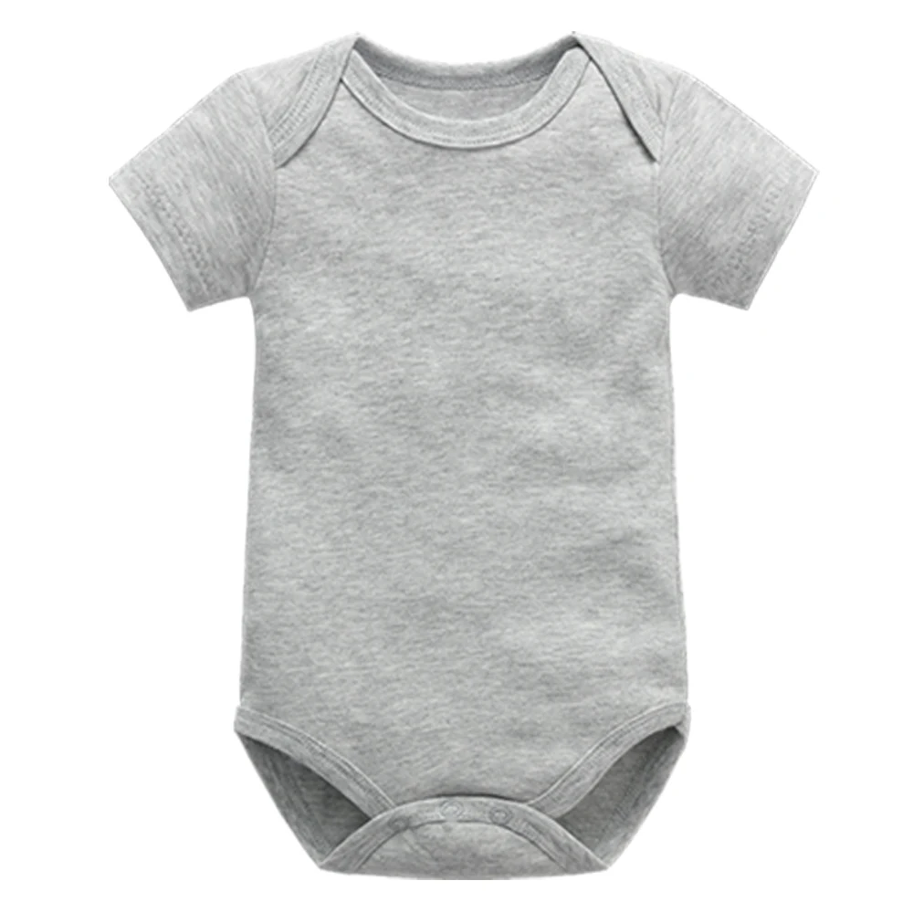 Combinaison d\'été à manches courtes pour bébé, barboteuse en coton, blanc et noir, vêtements pour nouveau-nés garçons et filles, 0-24 mois