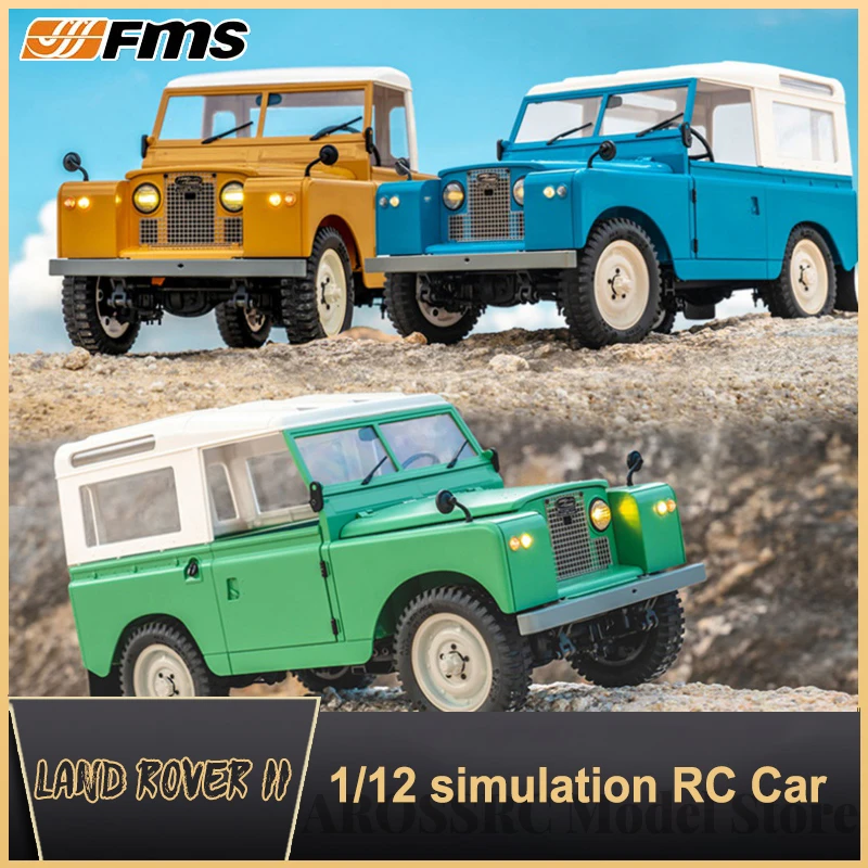 

Новинка модель дистанционного управления Fms 1/12 Land II Rc Rover Модель Rover 4wd внедорожник имитация переменной скорости коллекция электрических радиоуправляемых автомобилей
