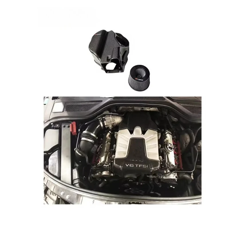 

Original Design Style 100% Dry Carbon Fiber Cold Air Intake System for A8 3.0T 2018-UP