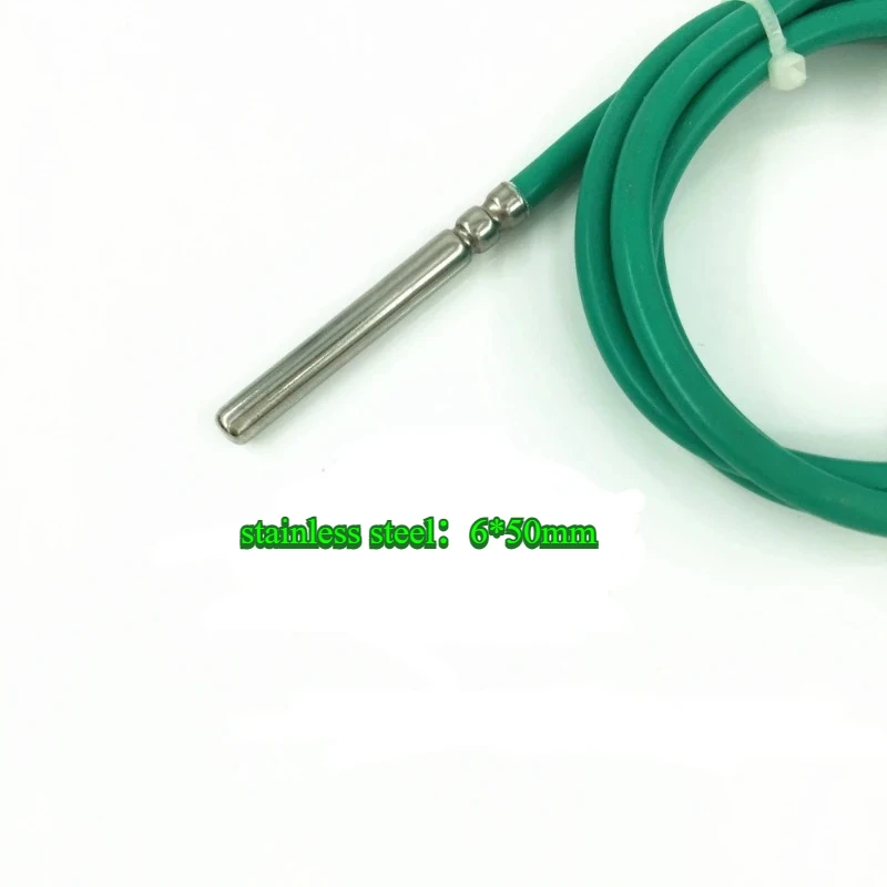 NTC Thermistor Waterproof Temperature Sensor High Accuracy 1% Temperature Sensing Probe with Silica Gel for High Temperature