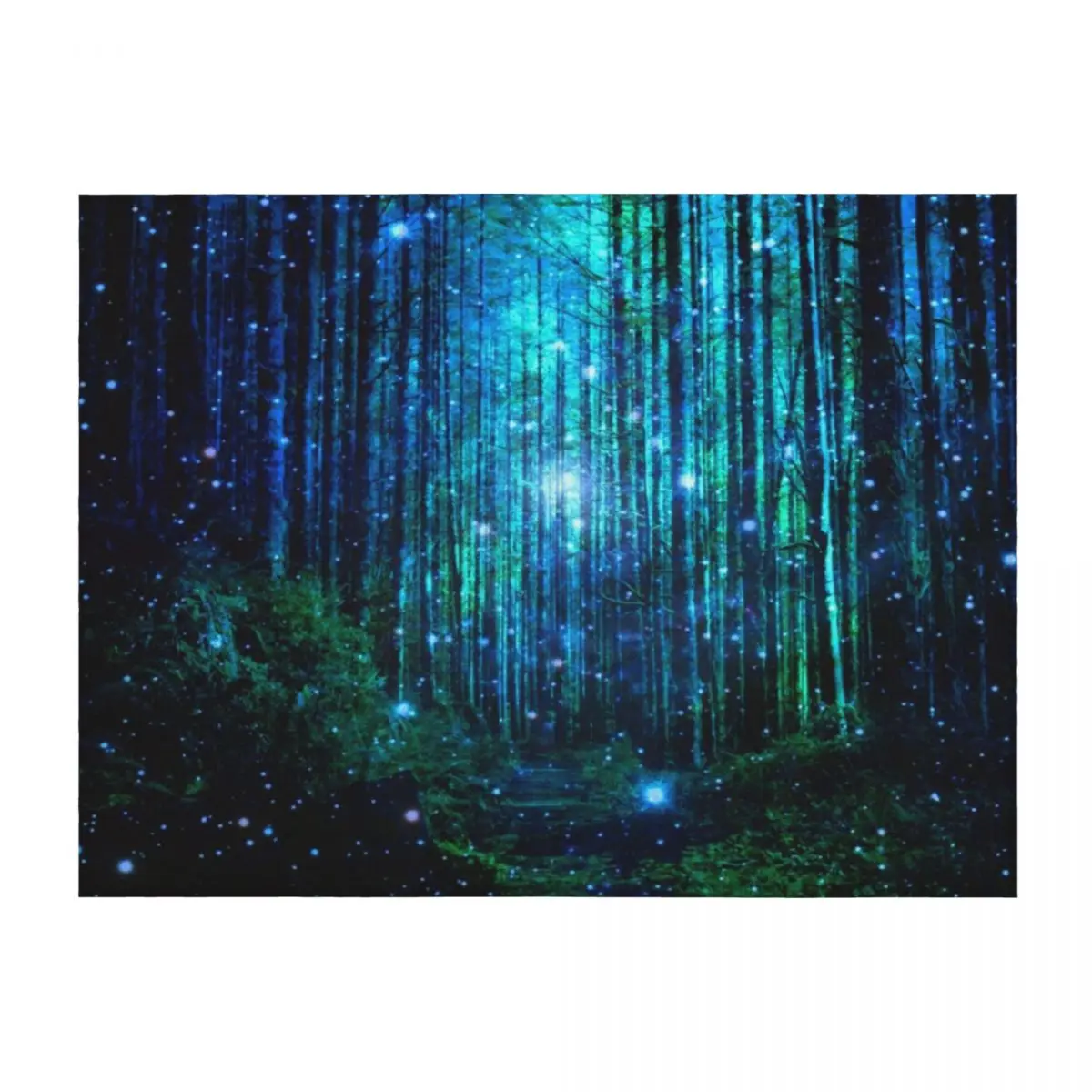 

In the magical Forest Throw Blanket Flannel valentine gift ideas Hairys Bed covers Blankets