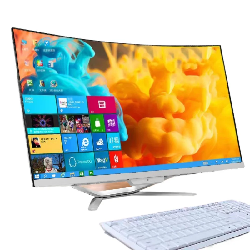 computer gamer I9 whole curved monitor computer 8gb 16gb 32GB memory 1TB solid state drive AIO computer all-in-one