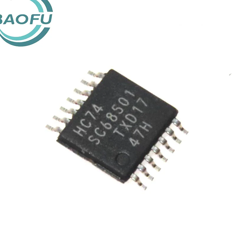 Newly imported original 74HC74PW TSSOP-14 dual D-type positive edge trigger with reset function