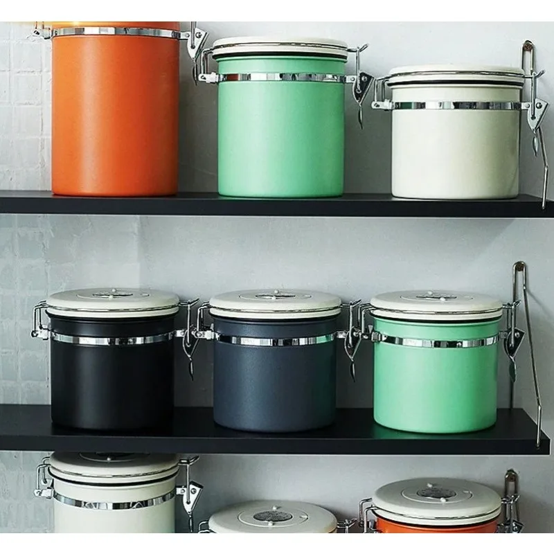 Coffee bean sealed tank Coffee powder storage tank Stainless steel  Storage box Bean storage tank