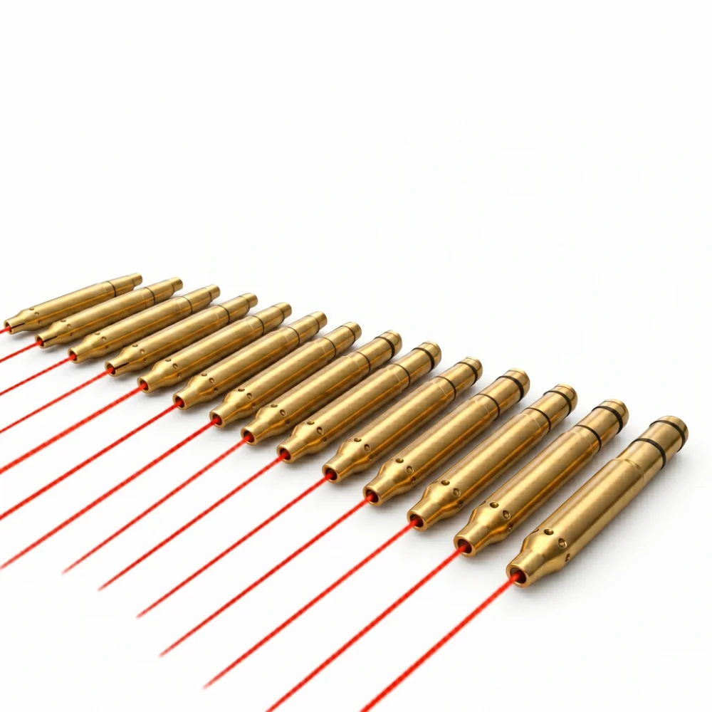 Laser Boresighter 22LR/.177/308/7.62/.45/.40/.25/.27/9MM/ 6.5MM/6MM Laser Collimator