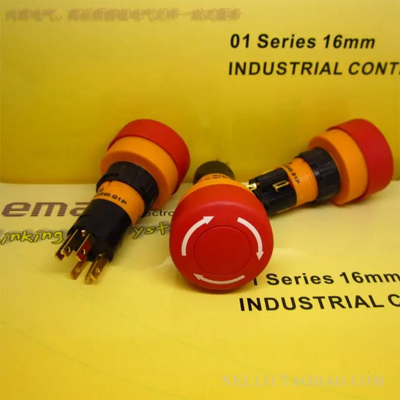

[ SA ]Imports Imam EMA emergency stop button switch 16mm 01S-CE40.Q1P S-CE40.S1P 1a1b without light--10PCS/LOT