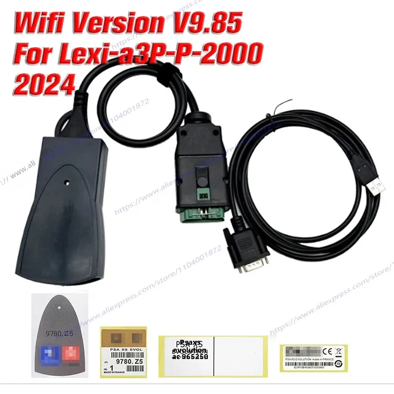 

Лучший WIFI для LexiA3 PP2000 DiagboxV9.85 автомобильный инструмент USB универсальный PSA XS Evolution Professional для Ci-rt/Pouge LeXIA-3 FW 921815 C