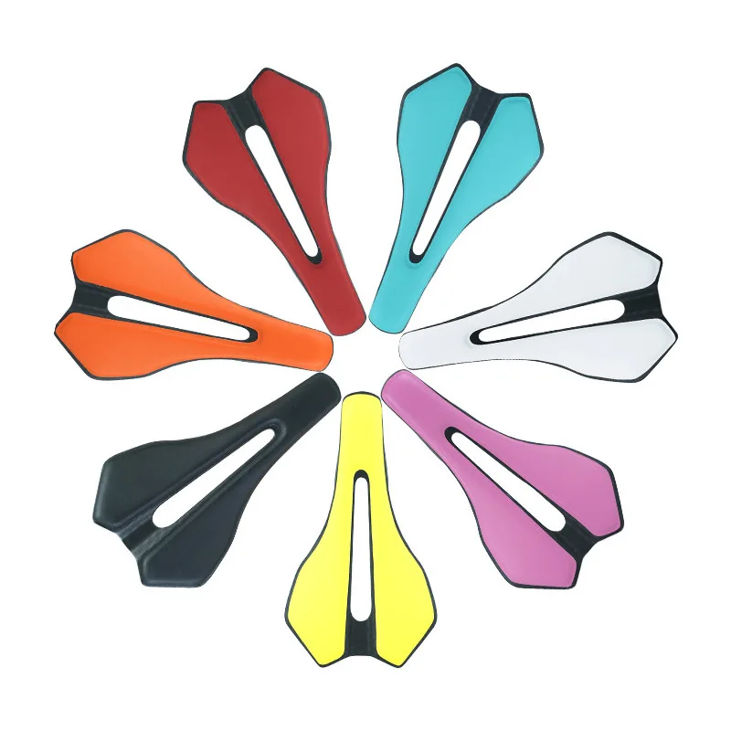 Integrated carbon fiber seat cushion, mountain road bike saddle, road bike hollow seat cushion
