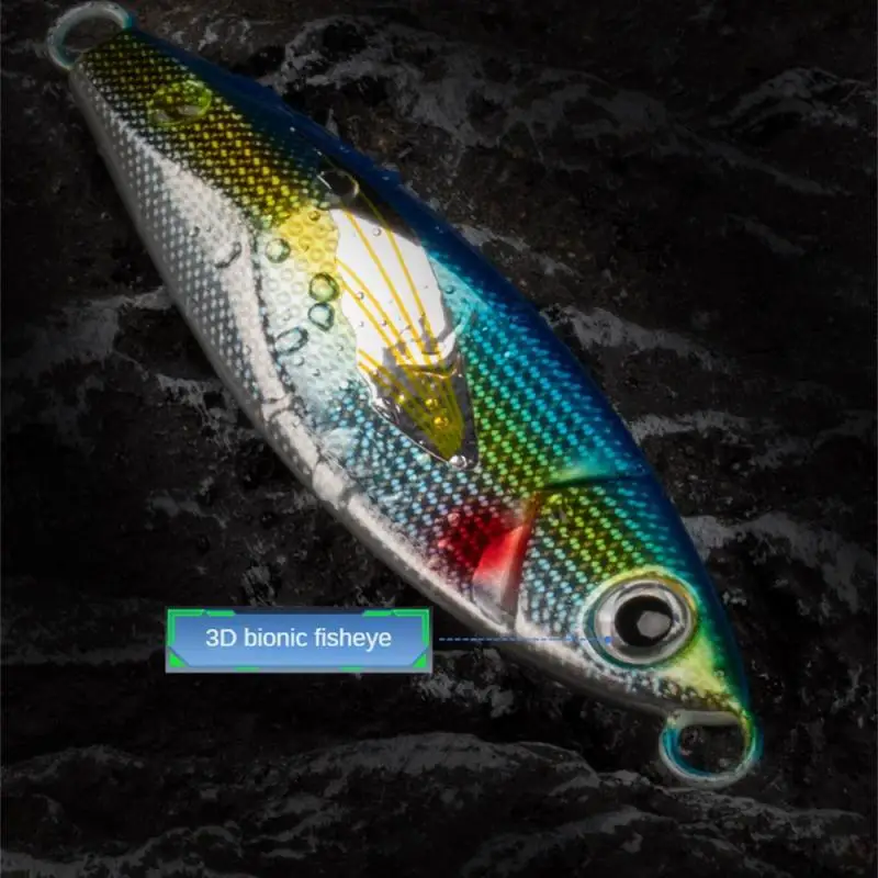 Luminous Lure Bionic Design Bait Metal Lure Bait Fake Bait Precise Fish Luring Sizzling Lure 3d Fisheye Lure Lure Cast Far