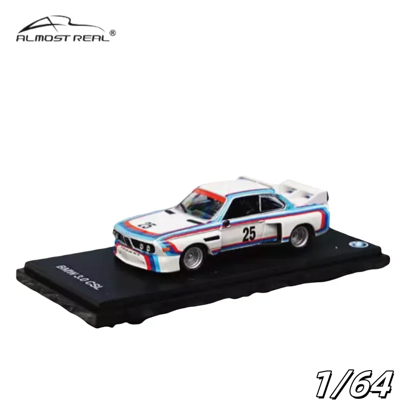 

1:64 BMW 3.0CSL M1 модель статического автомобиля из сплава, Детская Коллекция декоративных игрушек, праздничные подарки для друзей.