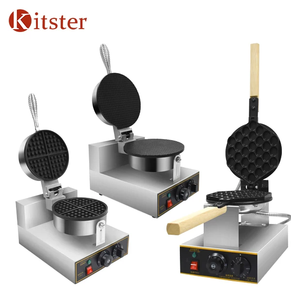 Commercial Non Stick Egg Bubble Waffle Maker /electric Waffle Pancake Maker /Ice Cream Waffle Cone Maker Machine