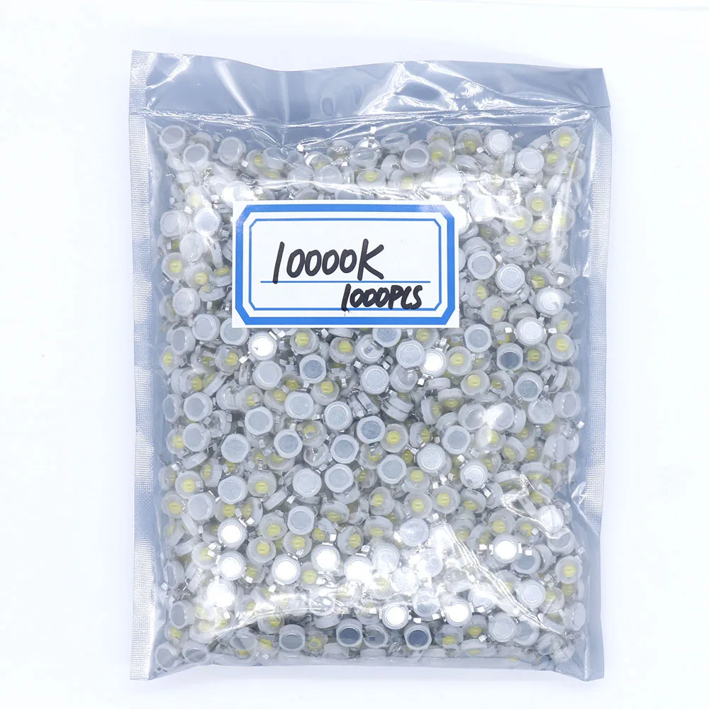 1000Pcs 3W High Power LED Beads 1W 3.2-3.4V 3.6-3.9V SMD Chip LED Diodes for DIY Bulb Light Beads Cold Warm White Blue Green