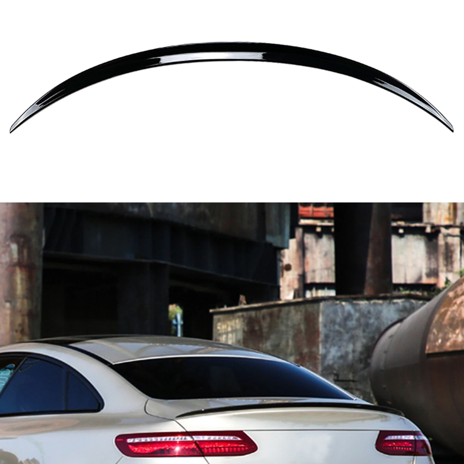 

Trunk Rear Spoiler Wing For Mercedes Benz E Coupe W238 C238 2016-2022 AMG E200 E400 Gloss Black/Carbon Fiber Look Splitter Lip