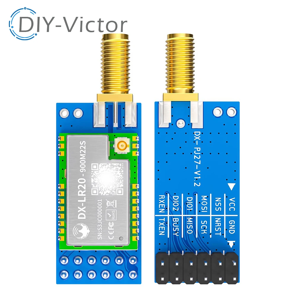 SX1262 LoRa Module Developer SET DX-LR30 430~470MHz 868~915Mhz 22dBm 8km Range 5V UART GPIO ISM Band LoRa RF Module