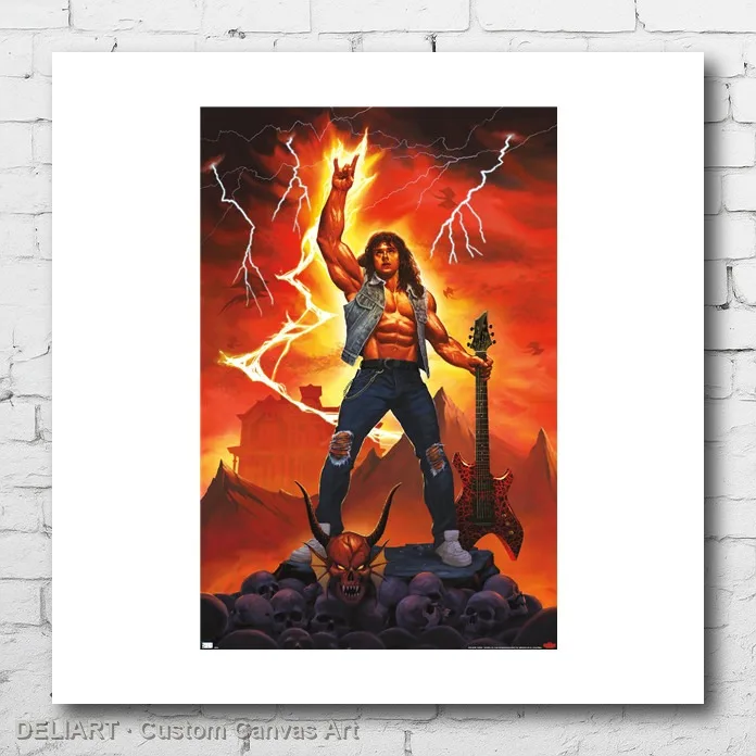 

STRANGER THINGS - SEASON 4 ROCK ON Canvas Poster Custom Size Available Room Decoration Home Decor Wall Art