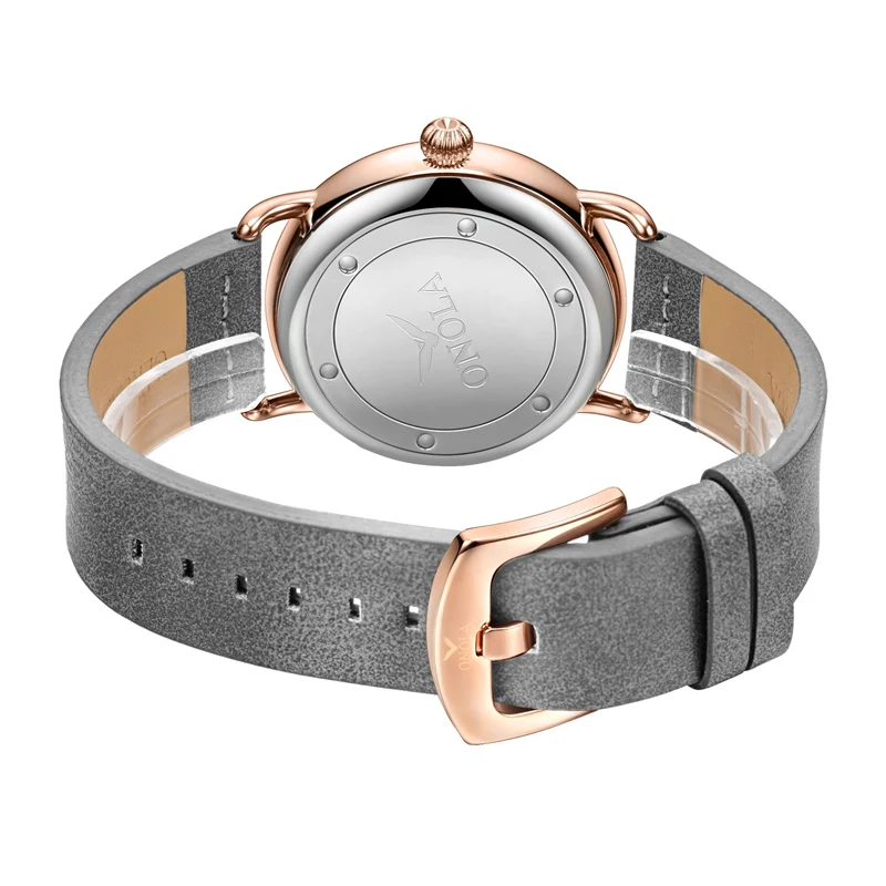 Men's Simple Waterproof Leather Quartz Watch