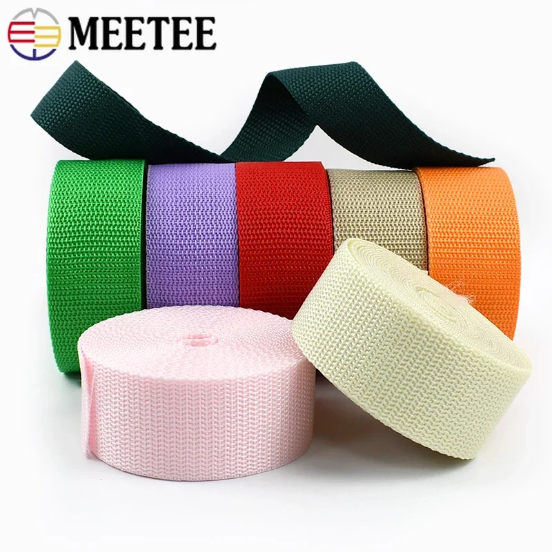 20M 20-50mm PP Webbing Bag Shoulder Strap To The Meter Clothes Trimmings Decorative Braid Ribbon Band Binding Sewing Accessories