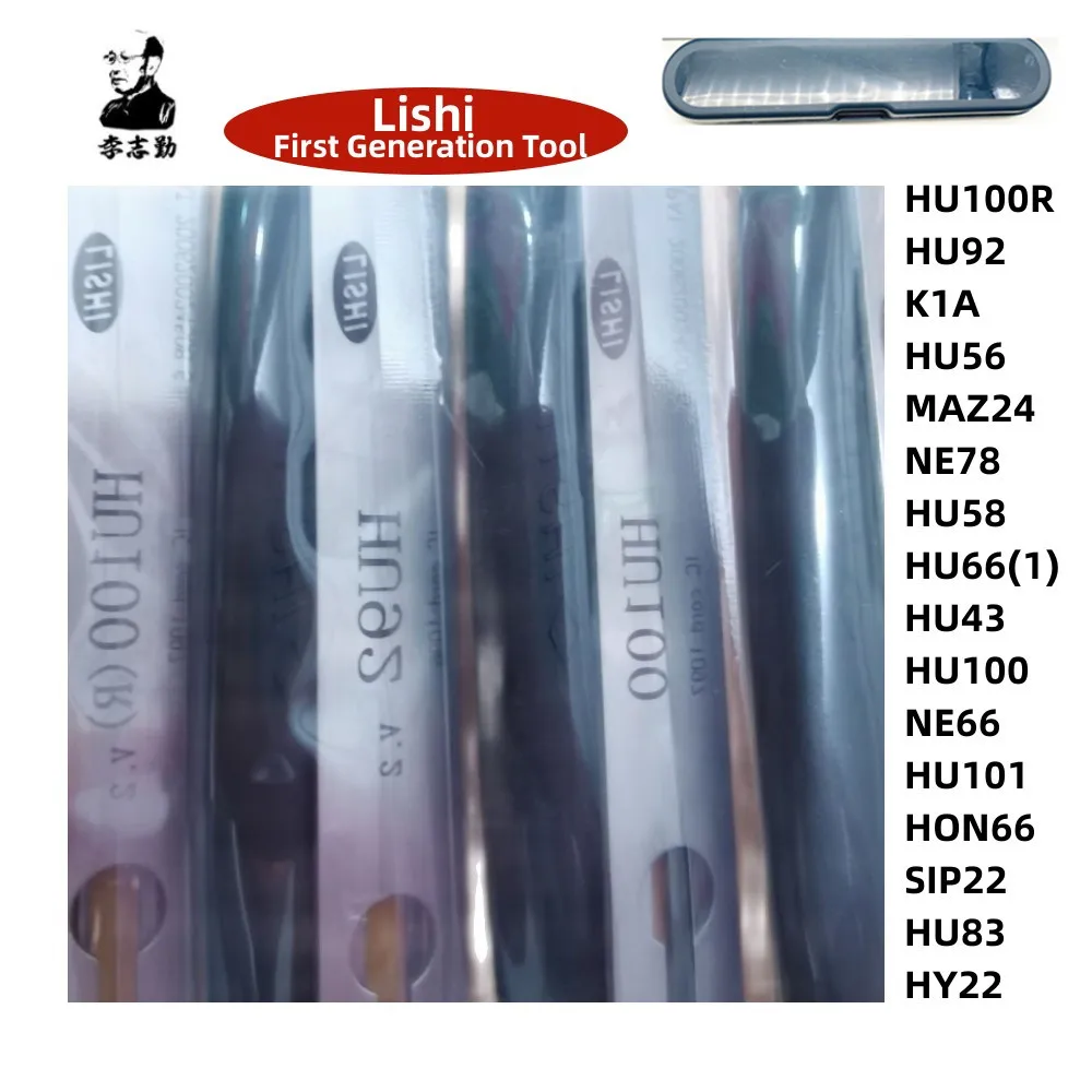 Ferramenta Lishi profissional para carro, primeira geração, HY22, HU100, SIP22, NSN14, HY22, MAZ24, HU83, NE66, HU66, HU92, HU101, HU100R