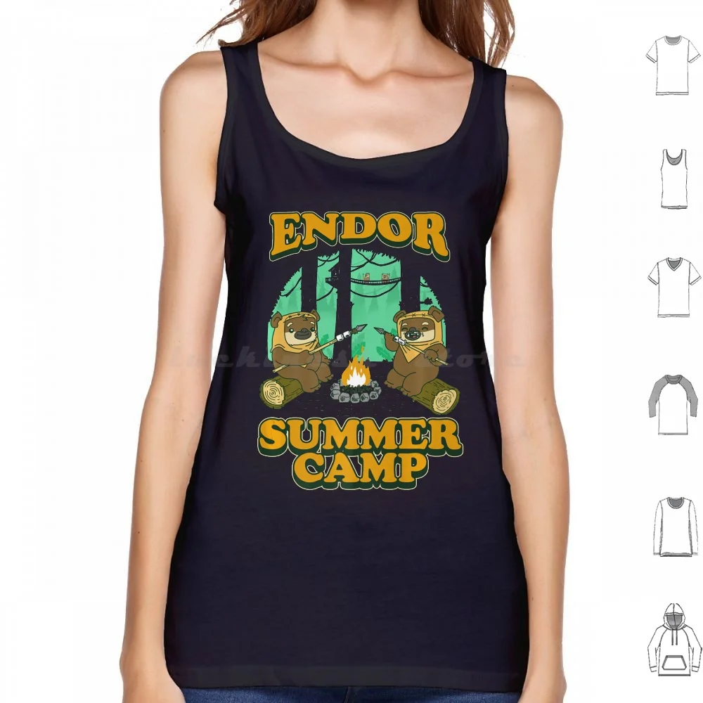 Endor Summer Camp Tank Tops Print Cotton Endor Return Jedi Ewoks Empire Luke Skywalker Wicket