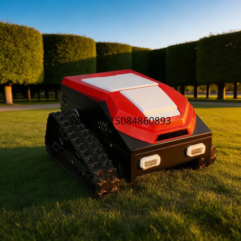

21Inch Robot Smart Lawn Mower Industrial Grade 24V Cordless Automatic Grass Cutter 224Cc Engine Crawler Remote Control Lawnmower