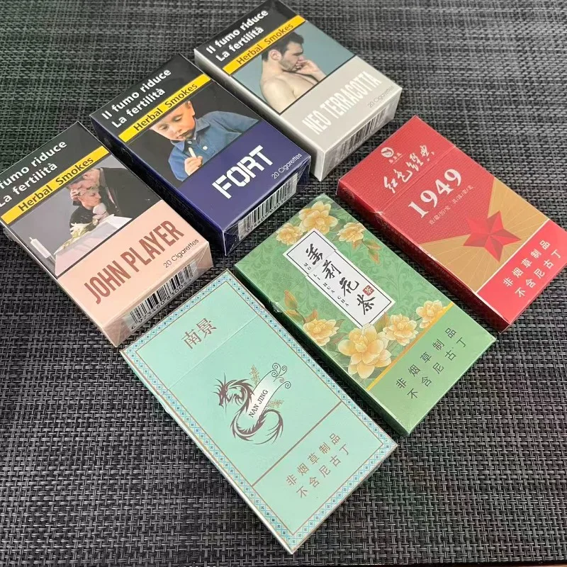 

6 упаковок безникотиновых сменных сигарет (7,6 мм, 5,5 мм) на травяной основе. Сигареты без никотина. Травяные сигареты для мужчин. Аксессуары для курения.