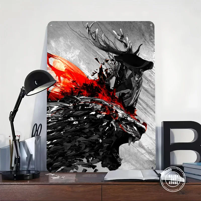 The Chase Tinplate Poster Custom Wall Art Vintage Metal Signs Retro Tin Plaque for Modern Home Decoration Ornaments Desk Decor