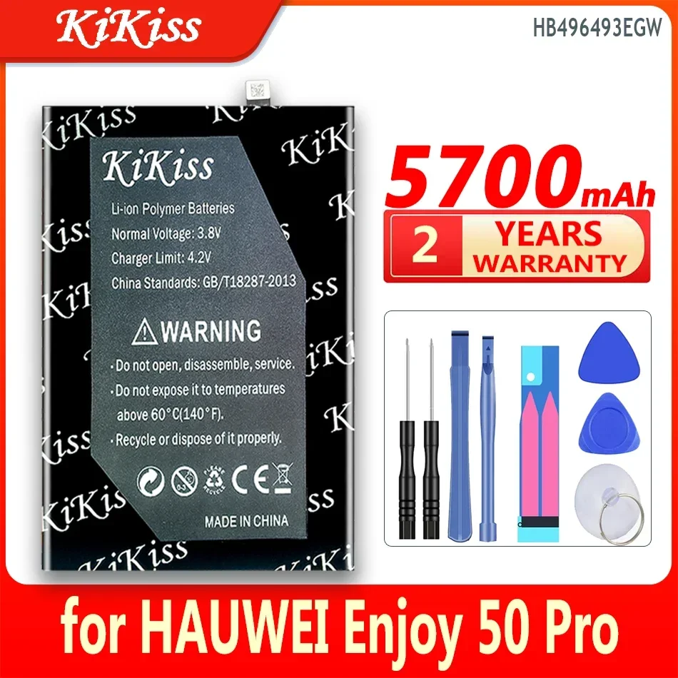 

Аккумулятор большой емкости KiKiss HB496493EGW 5700 мАч для HAUWEI Enjoy 50 Pro/50Z Enjoy50 Pro CTR-AL00/EVE-AL00 50 Pro