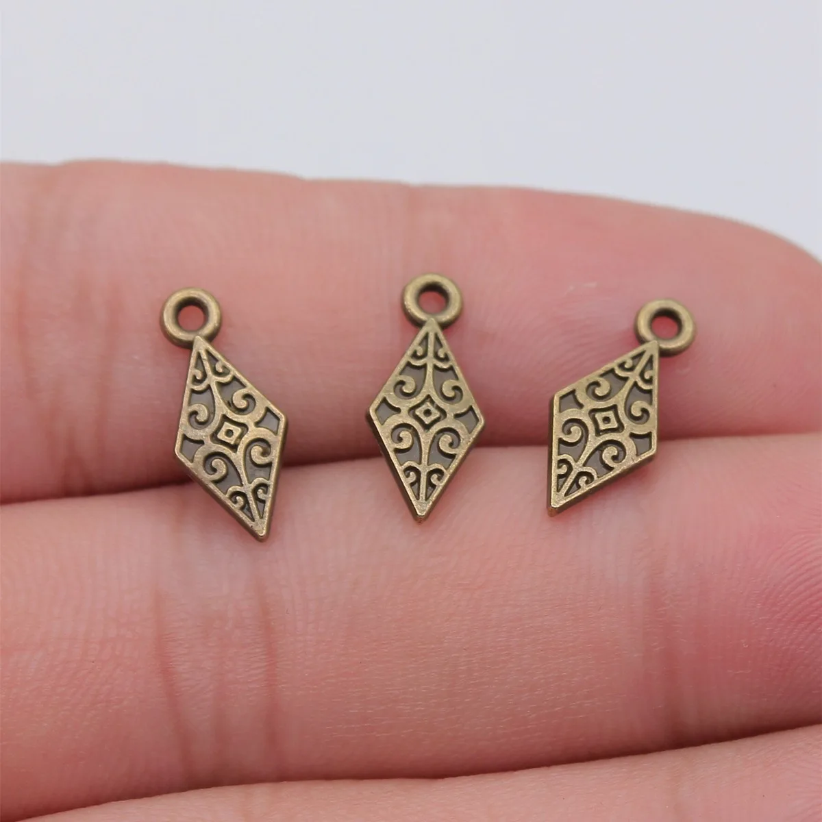 20pcs 16x7mm 3 Colors Antique Silver Color Antique Gold Color Antique Bronze Color Awl Charms Jewelry Making Accessories