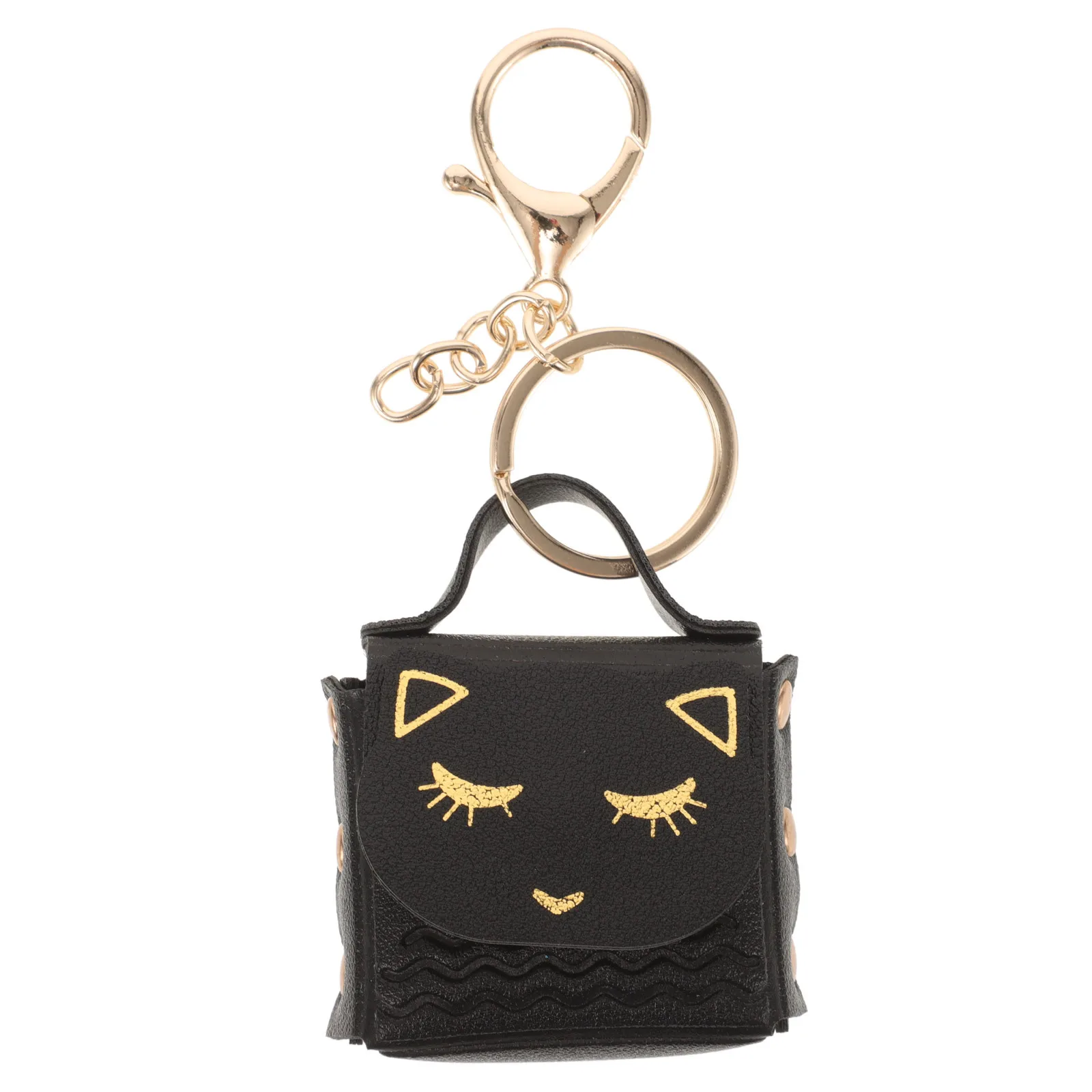 

Cat Keychain Mini Coin Purse Cute Cartoon Kitten Shaped Small Purse Hanging Charm Portable Keyring Wallet for Girls Women Kids