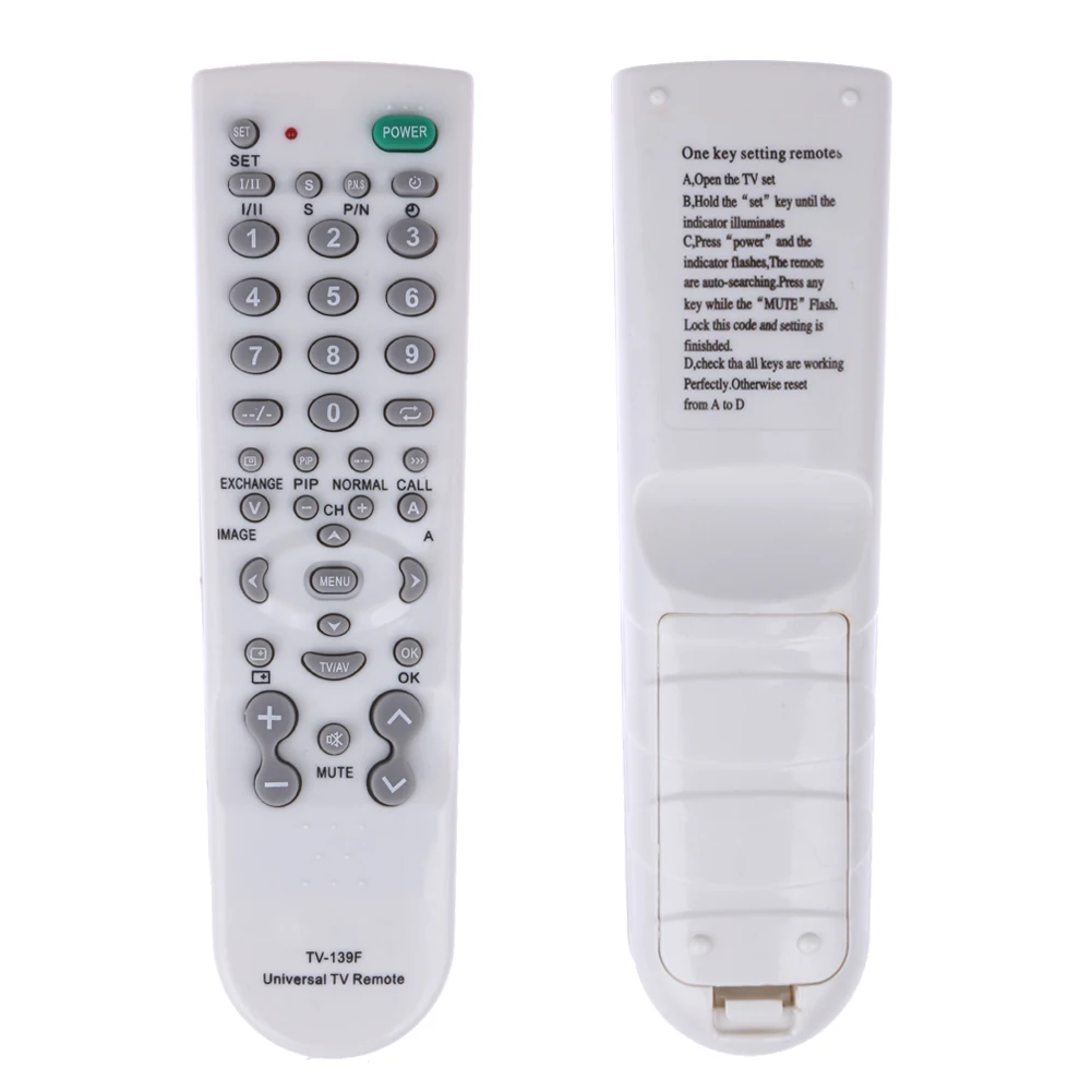 Universal Remote Control TV Replacement Remote Controller for Television TV-139F Multi-functional TV 139F