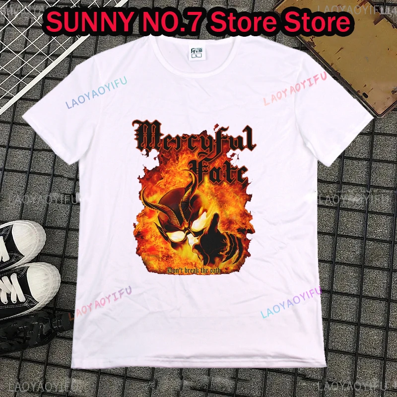 2024 Summer Top Mercyful Fate Dot Break The Oath Heavy Metal T-shirt