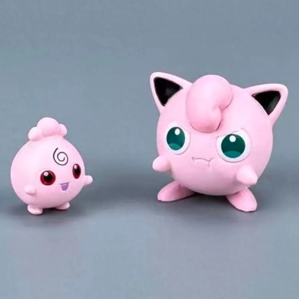 2-5,5cm Anime Pokémon Figur Jigglypuff Kombinations-Actionfiguren PVC-Statue Desktop-Sammlermodell Spielzeug Geschenke – Detail 6