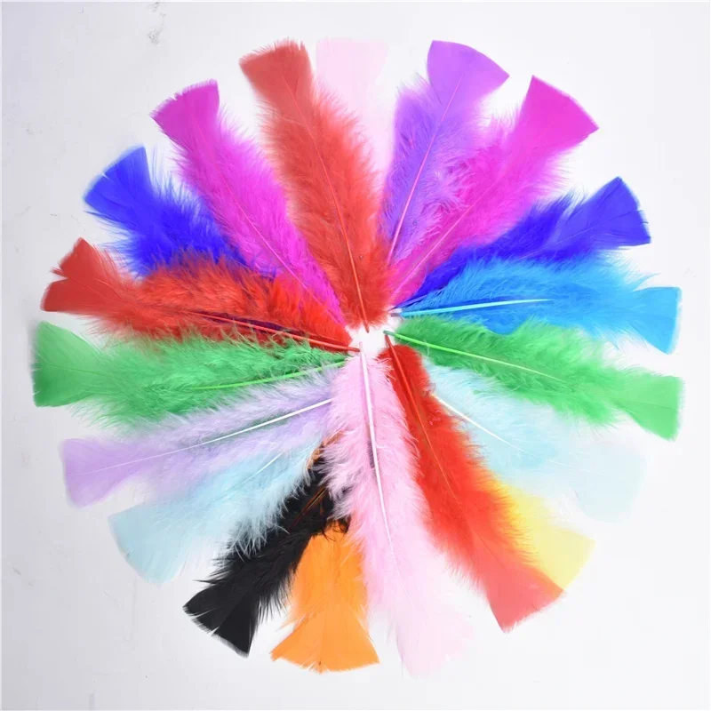 Truthahnfedern für Bastelarbeiten, 12–17 cm, 5–7 Zoll, für Traumfänger, zur Dekoration, zur Herstellung von Schmuck, für Handarbeiten, Nadelarbeiten, als dekoratives Zubehör. – Detail 8