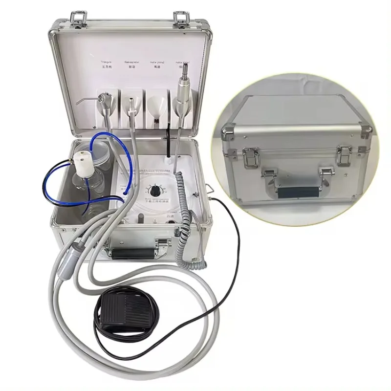 B031 Small Size Dental Portable Unit Portable Mobile Box Dental Clinic Turbine Unit Not Need Compressor