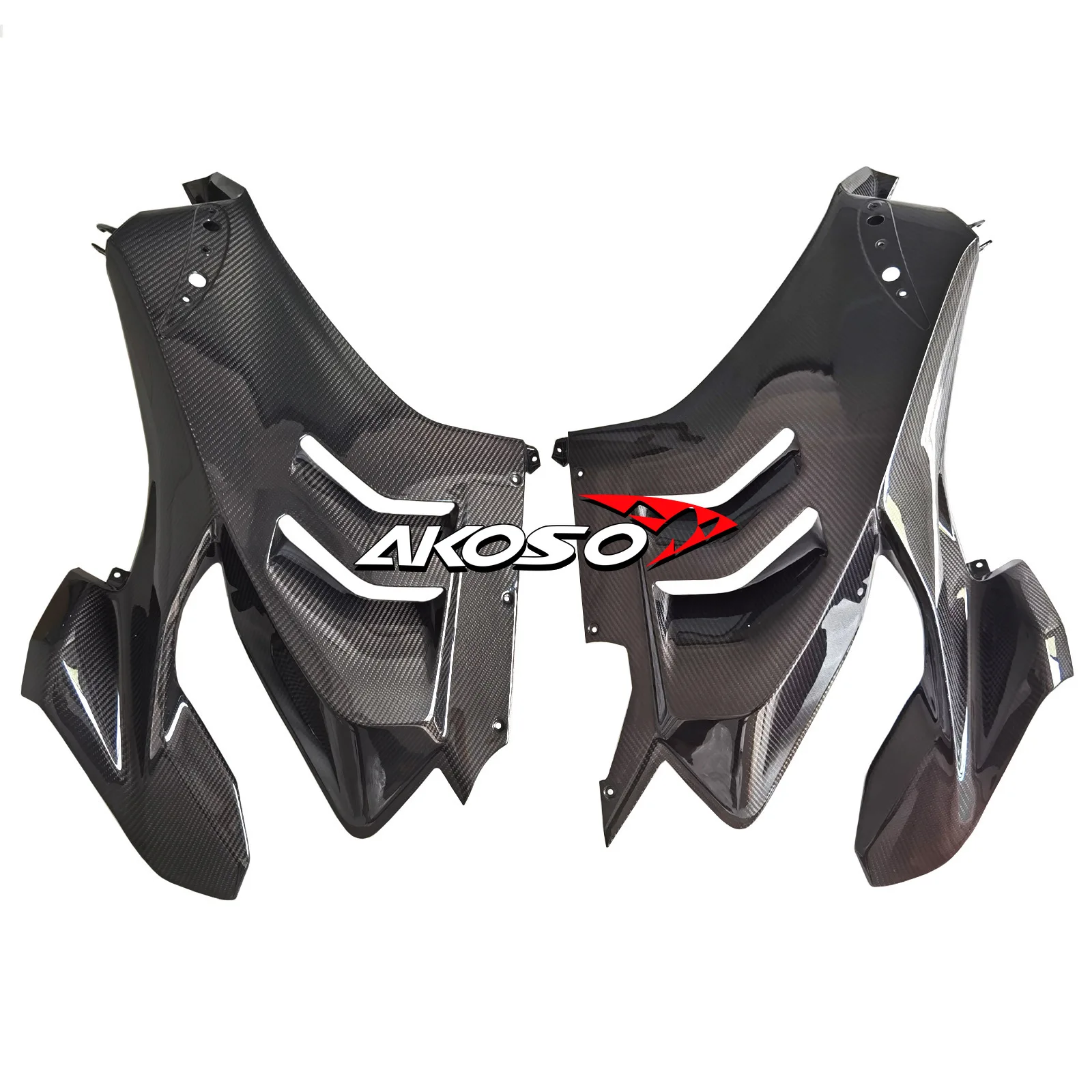 100% 3K Carbon Fiber Front Fairing L51CM Install with Side fairing Motorcycle Parts For DUCATI PANIGALE V4 / V4S /V4R 2018- 2021