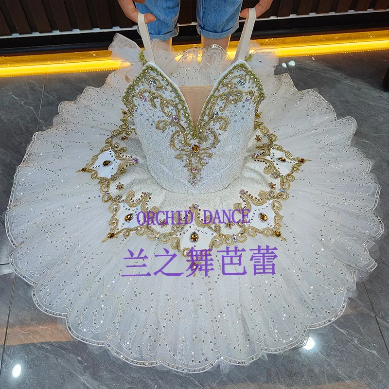 

BT2507074 Professional Custom Size Custom Color Kids Girls Women Adult White Ballet Tutu Costumes