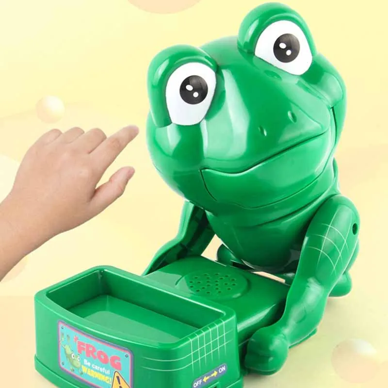 Creative Spoof Biting Fingers And Stealing Bones Electric Frog Toys Family Party Table Games Parent-child Interaction Prank Toys