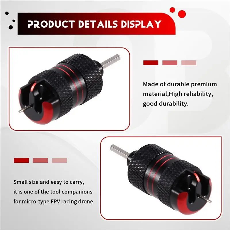 A92Z Gemfan EMAX FPV 드론 프리스타일 3홀 프로펠러 제거 렌치- DIY 도구 3홀 T 마운트 디자인