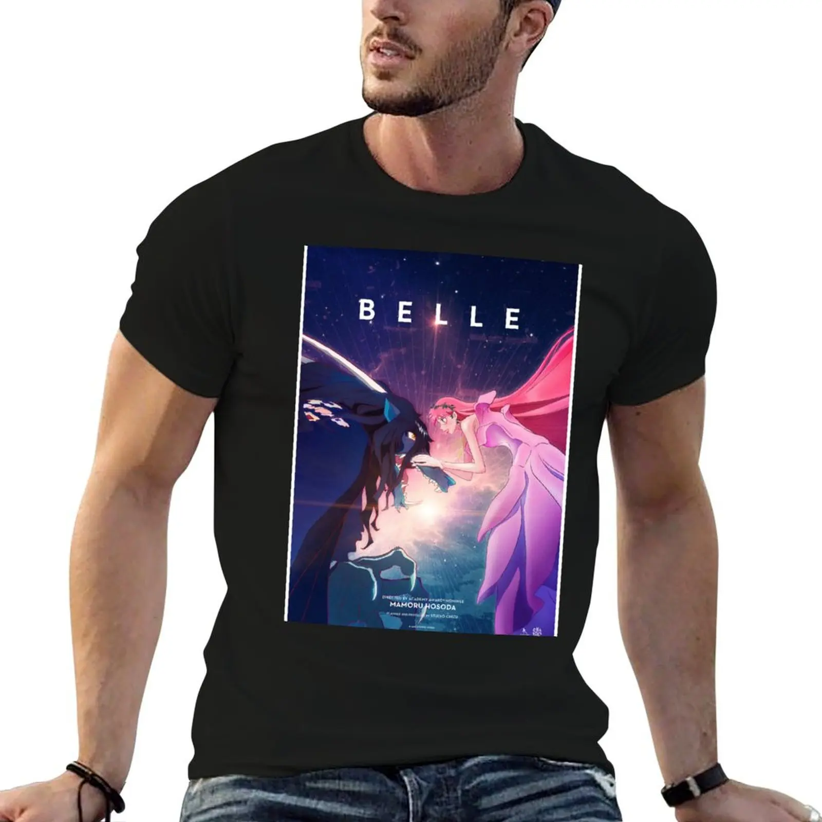 Belle - Mamoru Hosoda (2022) T-Shirt Minimalist Graphic Tee Shirt