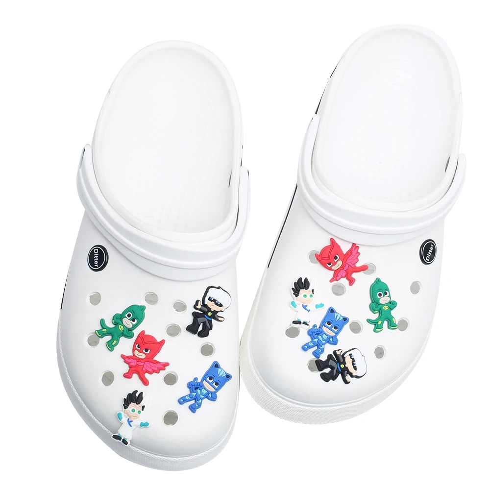 5-50PCS Cartoon Characters Hero Shoe Charms For Sandals, Shoe Decoration Accessories Shoe Pins Great Gift For Men Women