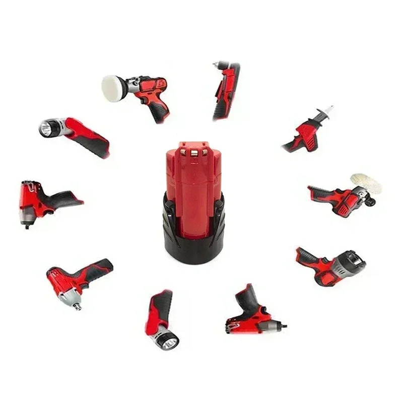 Pro 12V baterii Milwaukee 3Ah kompatibilní s Milwaukee M12 XC 48-11-2410 48-11-2420 48-11-2411 12V akumulátorové nářadí - náhled 6