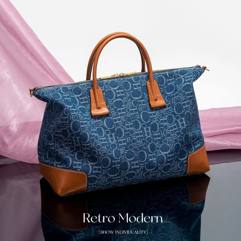 

CHCH женская дорожная сумка, новинка 2025, ковбойская сумка-тоут с дизайном, женская сумка через плечо большой вместимости