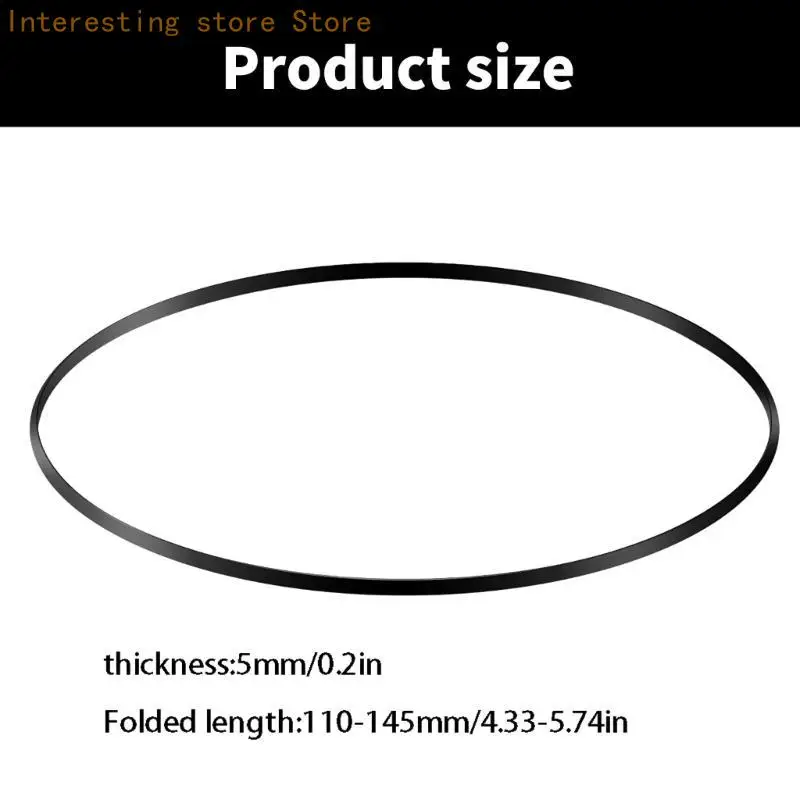 5 mm breite Gummiriemen für Blockflötenspieler-Plattenspieler, 50 Stück, 110–145 mm, gefaltet, 55 KC – Detail 6