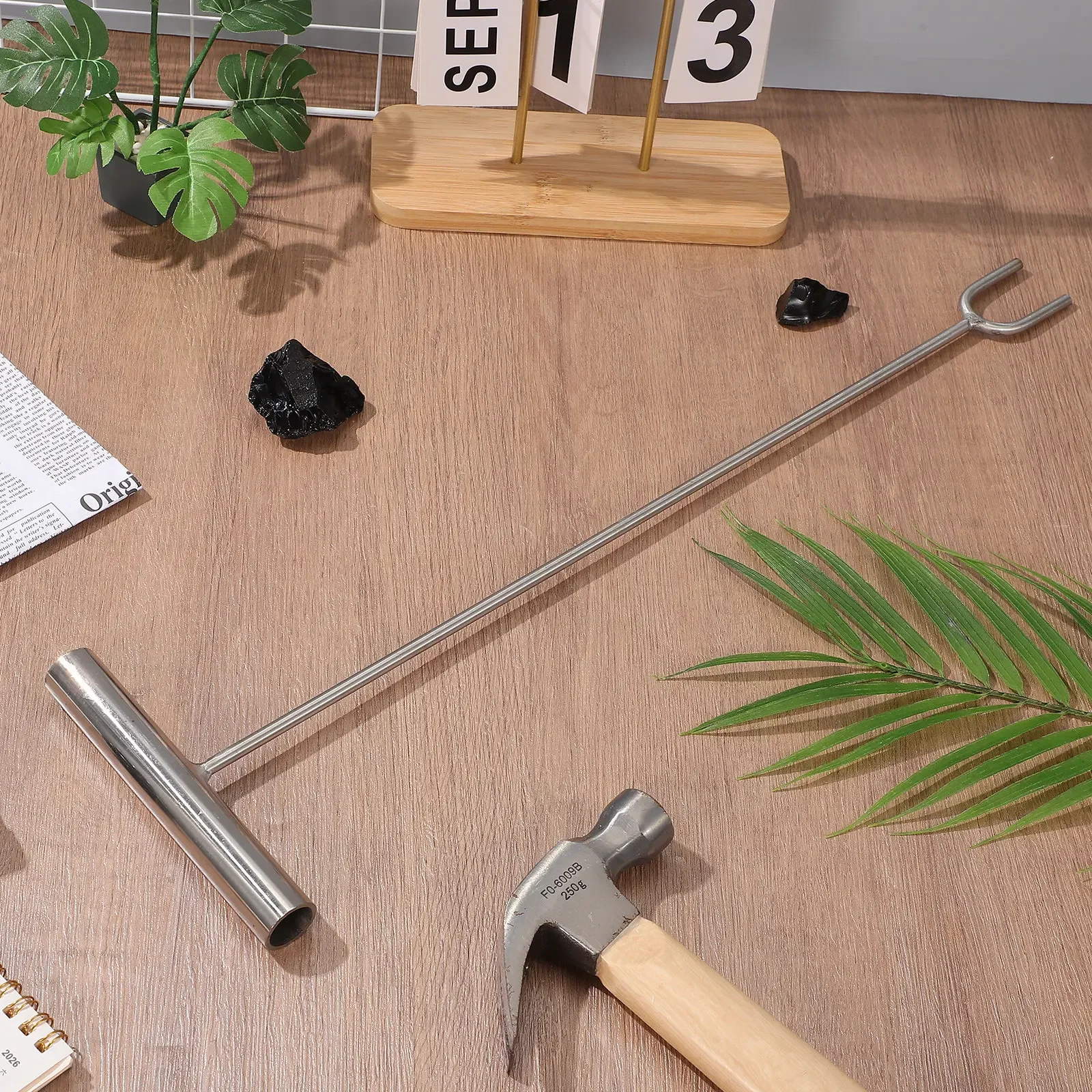 Water Valve Shut Off Key Water Meter Key T-Handle U Shaped Head Valve Wrench Extender Tool Plumbing Gas Heating