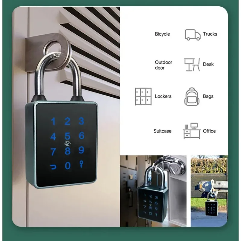 مقاوم للماء TTLOCK لوحة المفاتيح NFC بلوتوث قفل قفل ذكي الباب في الهواء الطلق للمستودع