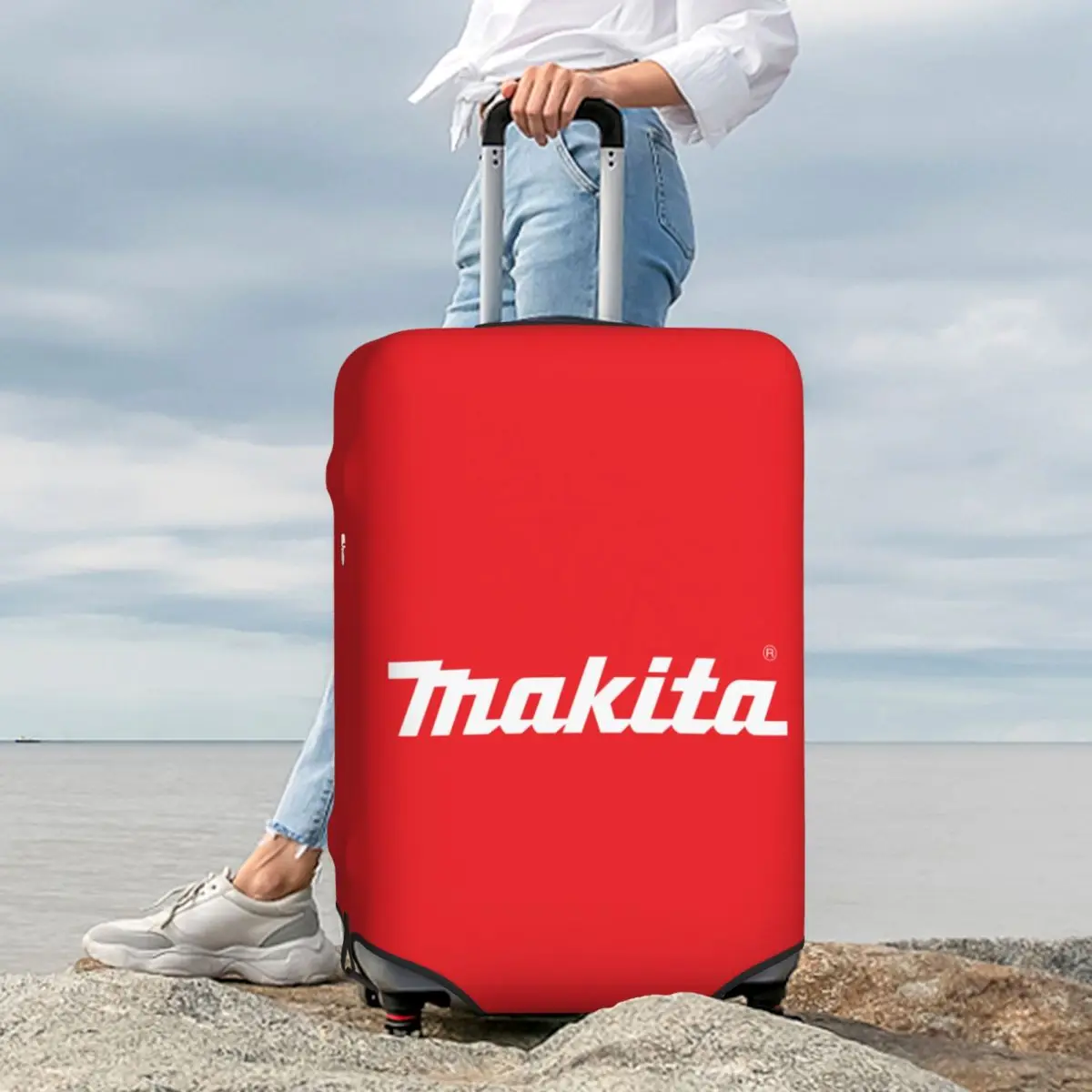 

Makitas Suitcase Cover Protection Elastic Travel Luggage Protector Covers for 18-32 Inch